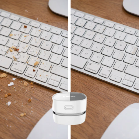 DeskVac⢠DustAway - Portable 360° Mini Desktop Vacuum Cleaner
